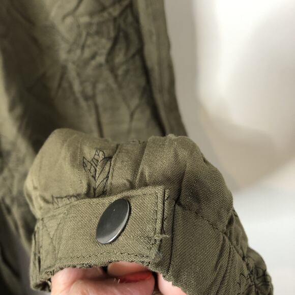 Thread & Supply NWT Women's Ivy Green Peony Pull-On Jogger Casual Pants Large - Picture 8 of 11